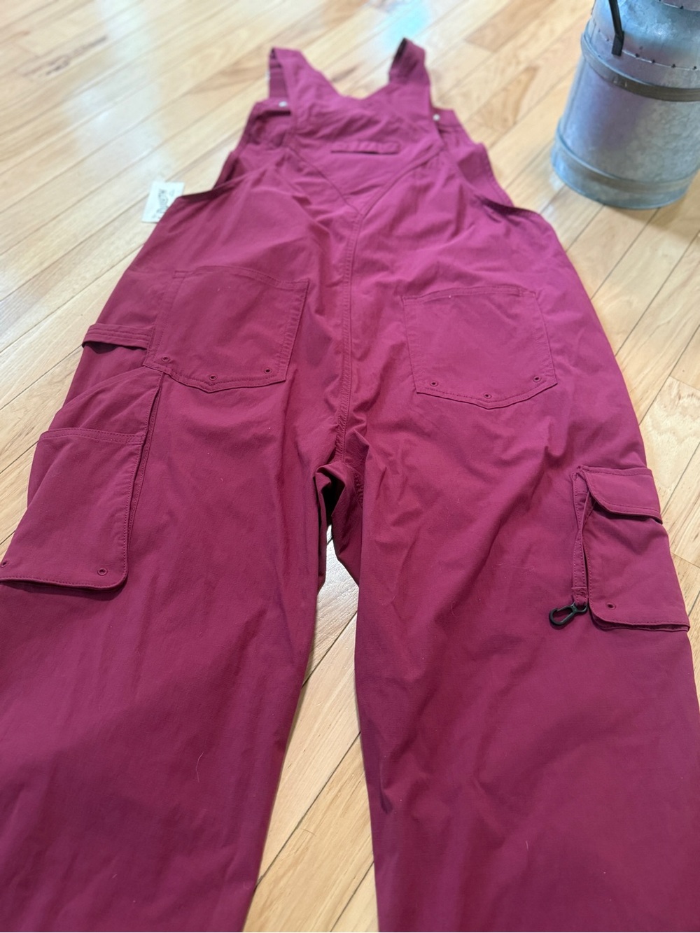 🌻Duluth Trading Co Burgundy Utility Cargo Overalls - Picture 8 of 10